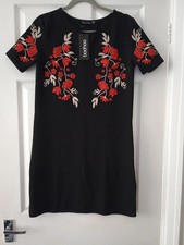 Stunning, rose-drenched mini-dress from BooHoo - new with tags