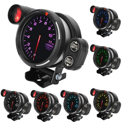 #ad #ad RPM Tacho Gauge3.15in 80mm Car Tachometer RPM Gauge Meter 7 Color Highly Sen... $90.73