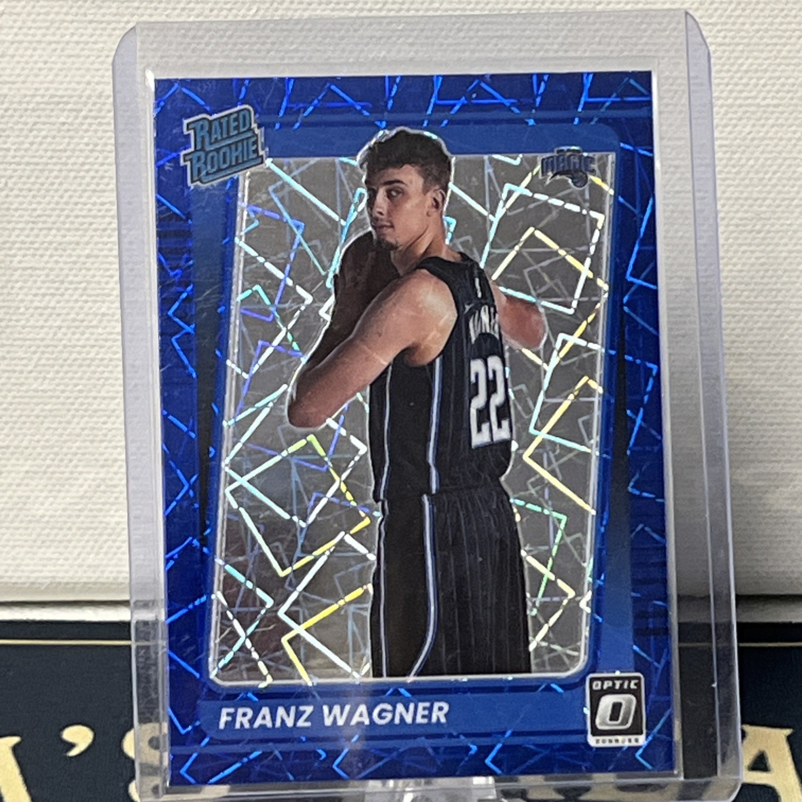 Franz Wagner 2021-22 Donruss Optic Rookie RC #185 BLUE VELOCITY Orlando Magic