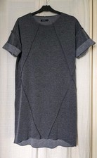 Sz XS 10-12 Reserved Mid Grey Short Dolman Sleeve Sweatshirt Style Dress VGC