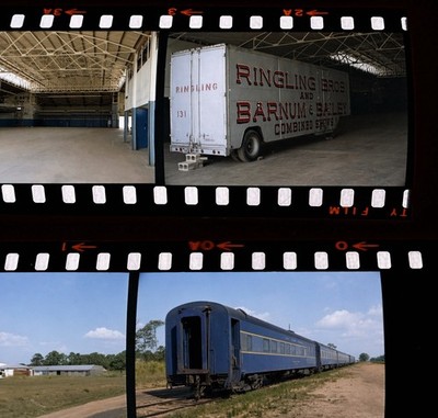 Ringling Bros Circus Negatives 1964 Venice FL Barnum Bailey Train Lot