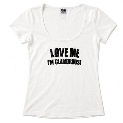 Dolce & Gabbana Vintage ''LOVE ME IM GLAMOROUS''  Top