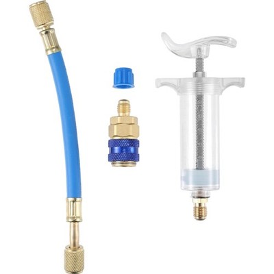 Oil and Dye Injectors Kit 30ml/1 Oz Hand Push Compressor Manual AC Oil Dye In...