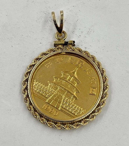 1990 Gold Panda Coin Pendant | eBay
