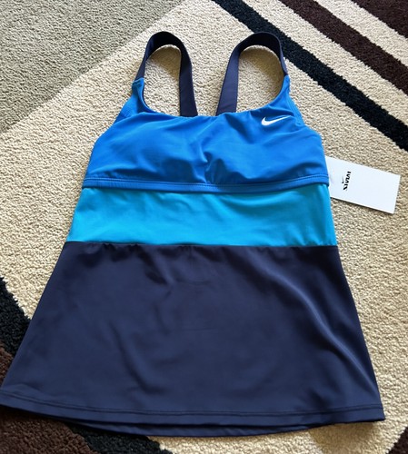 Traje de baño deportivo Nike Swim 2 piezas tankini parte inferior de bikini para mujer talla XS. Nuevo con etiquetas - Imagen 3 de 10