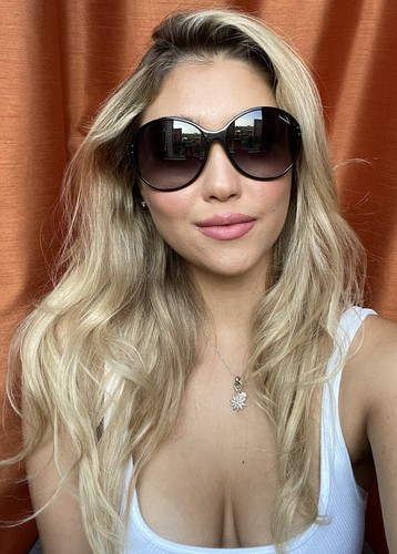 Nuevas gafas de sol para mujer GUCCI GG 3138/S F3IJJ 61 mm redondas negras de gran tamaño Italia - Imagen 13 de 13