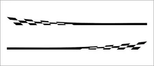 Design 4 Side Stickers (pair) car graphics decal stripes van universal sticker