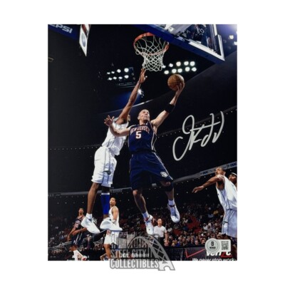 Jason Kidd Autographed New Jersey 8x10 Basketball Photo BAS (Lay Up) 