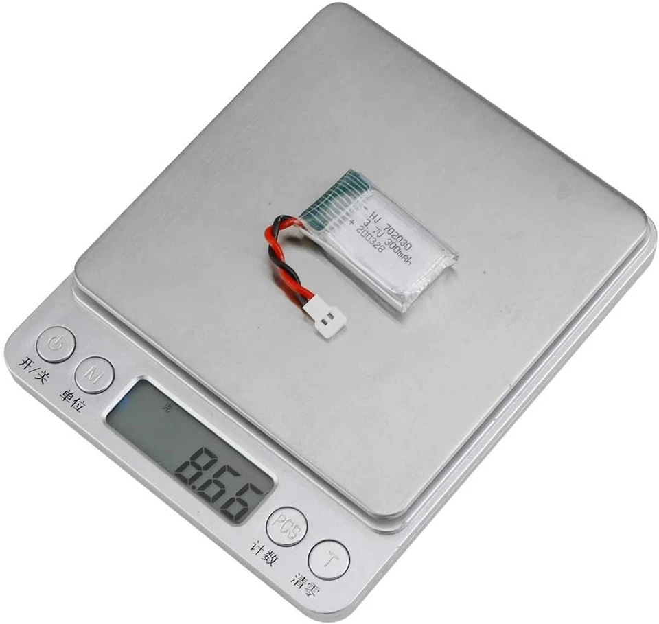 4x 3.7v 300mAh 25C Lipo Akku batterie XH2.54 Stecker mit Ladegerät für FPV Drone - Bild 3 von 4