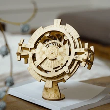 ROKR Mechanical Gears Perpetual Calendar, 3d wooden puzzle,  New