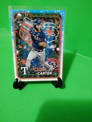 E3 2024 Topps Holiday - Holiday Variation #H141 Evan Carter (RC)