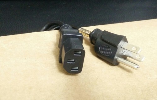 Powtech PT-3402 6 Ft. Computer Power Cord Cable 18AWG/3C SVT 10AMP 125V 1250W - Picture 3 of 7