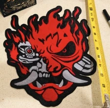 Large Oni Demon Patch - Jdm - Cyber Demon - Robotic Manga E Gamer Cosplay Con
