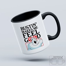 Ghost Bustin' Makes Me Feel Good Paranormal Funny 80s Busters Tea Coffee Cup Mug