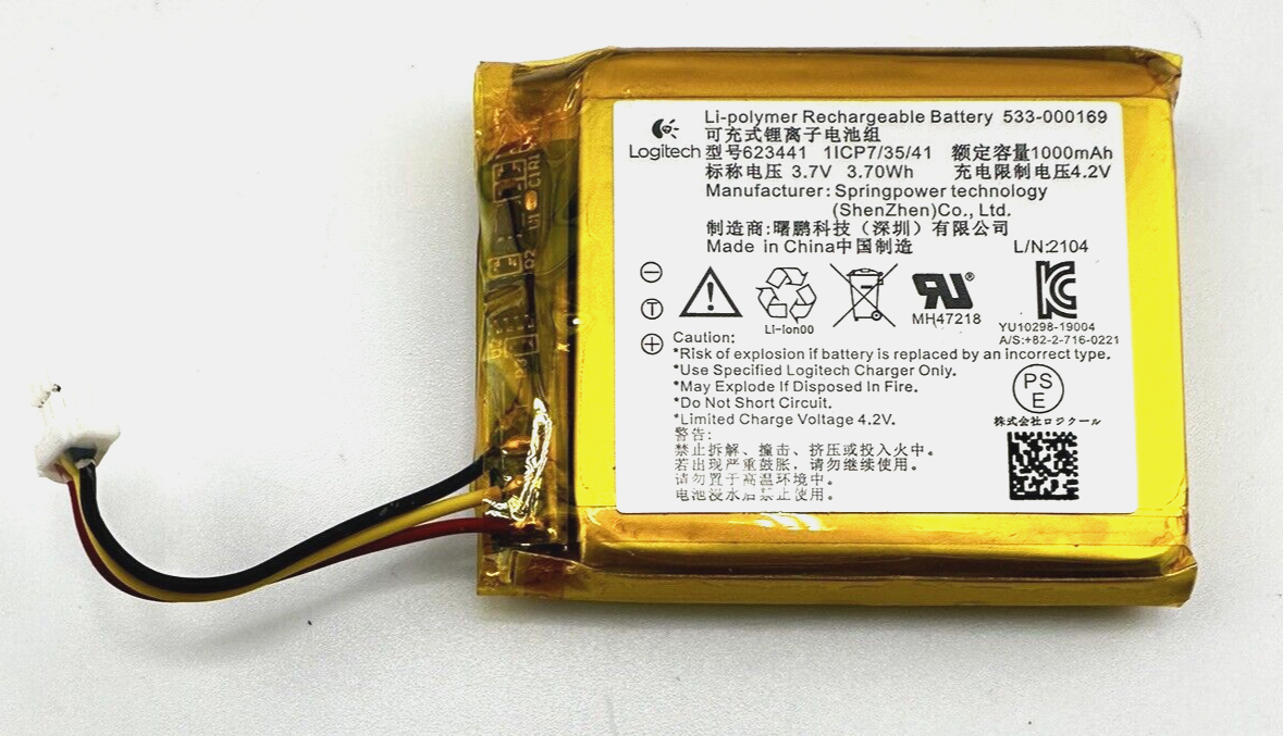 Genuine 1000mAh Battery For Astro A50 GEN Gaming Headset 533