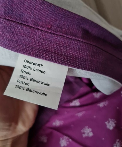 Wunderschönes Dirndl... mit Schürze... Lila-Weiß... Gr.38... Neu... - Bild 11 von 12