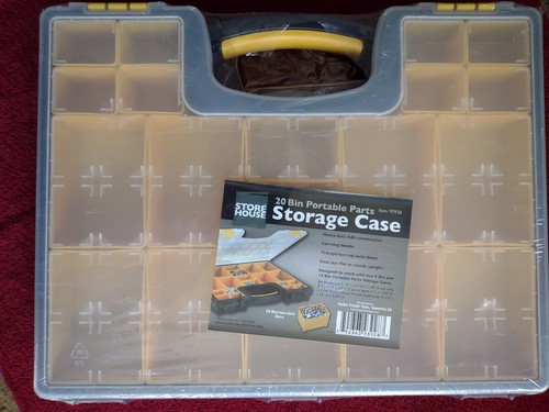 Store House20 Bin Portable Parts Storage Case New Free Shipping