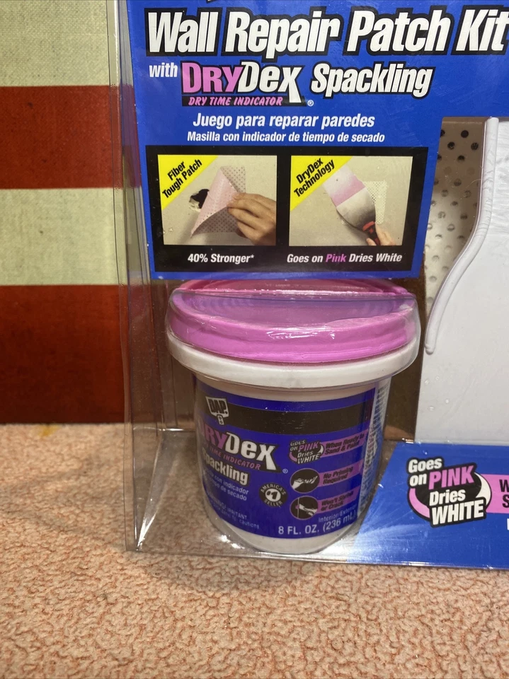 NUEVO Kit de parches de reparación de pared Dap 12345 con DryDex Spackling blanco KIT 7126832 Foto 4 de 4