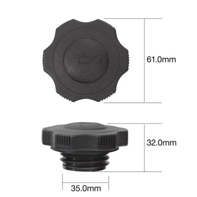 Tridon TOC513 - OIL CAP M35 x 4 61mm 32mm 35mm