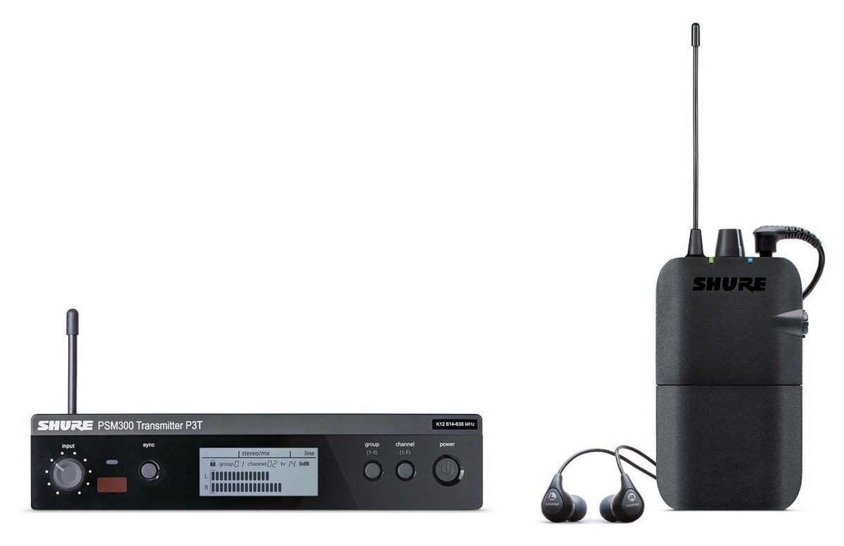 Shure P3TR112GR J13 Band Professional Wireless Stereo Personal