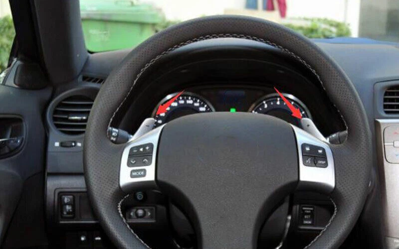 Paleta de cambio de volante para Lexus IS250 350 2006-2013 rojo seco fibra de carbono Foto 4 de 4