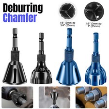 2PCS Deburring External Chamfer Tool Remove Burr Drill Bit 1/4 Inch Hex Shank