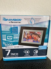 NEW Pandigital Panimage 7" Digital Photo Frame Holds 4000 Images 512 mb Memory