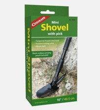 Coghlan's Mini Shovel with Pick Compact Camping Backpacking Shovel w/ Pouch 9720