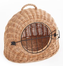 Korbhöhle Transportkorb Katzenhöhle aus Weide 50 cm Natur