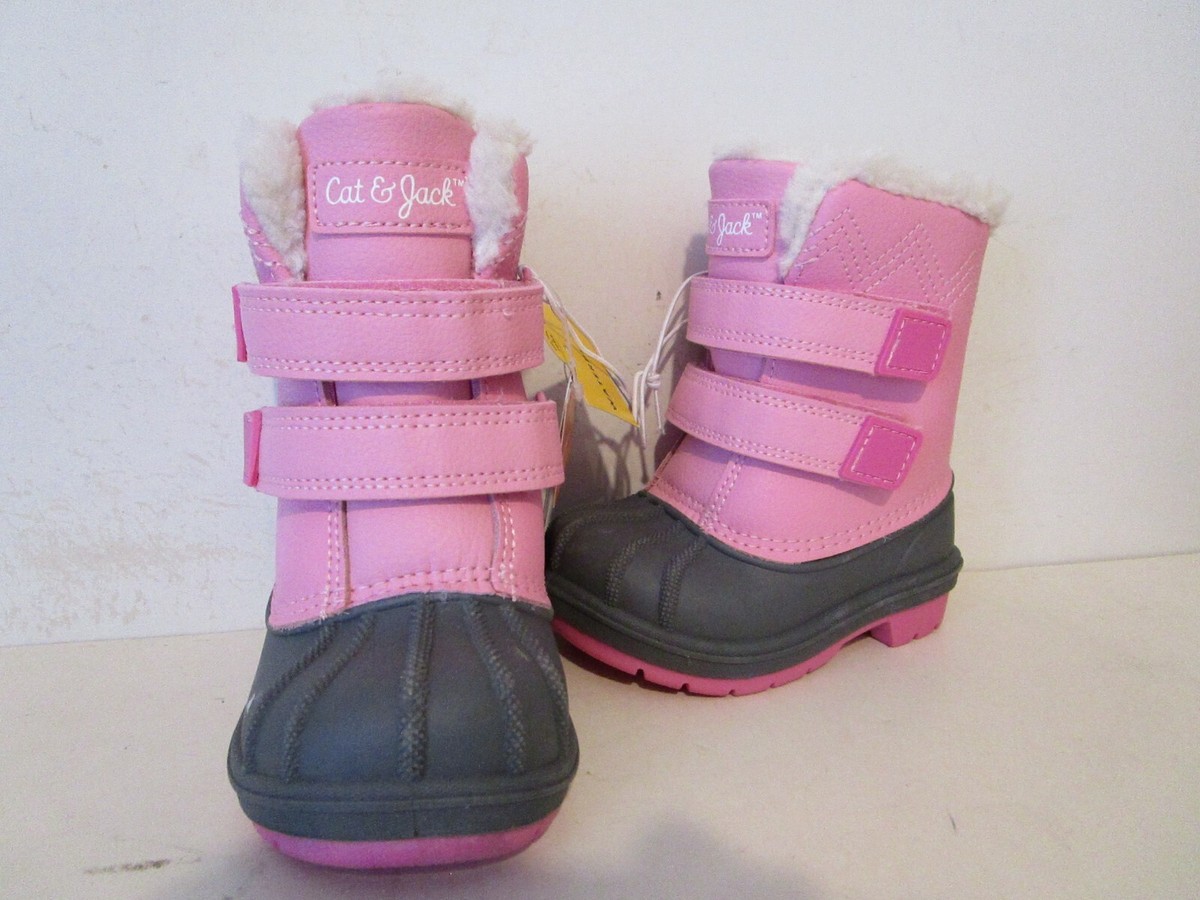 Cat Jack Toddler Denver Faux Shearling Hook Closure Winter Boots