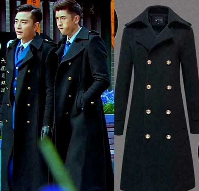 Versus Double Breasted Military Trench Coat