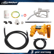 20GPM 12V Fuel Transfer Pump w/ Particulate Filter For Gas Diesel Kerosene