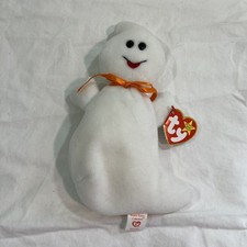 Ty Beanie Babies Spooky the Ghost 3rd/1st Generation PVC Tags 1995