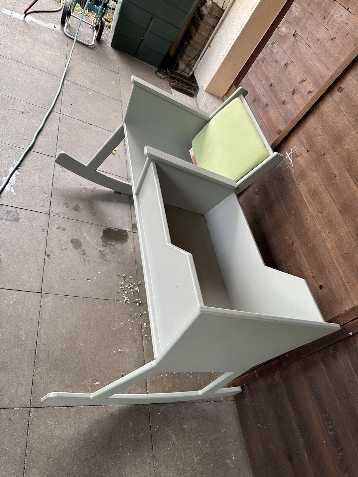 Wiegebank schaukelbank Babybank Holzbank Babywiege