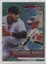 2022 Donruss Optic Diamond Kings Green Dragon Prizm 75/99 Ketel Marte #30 16kt