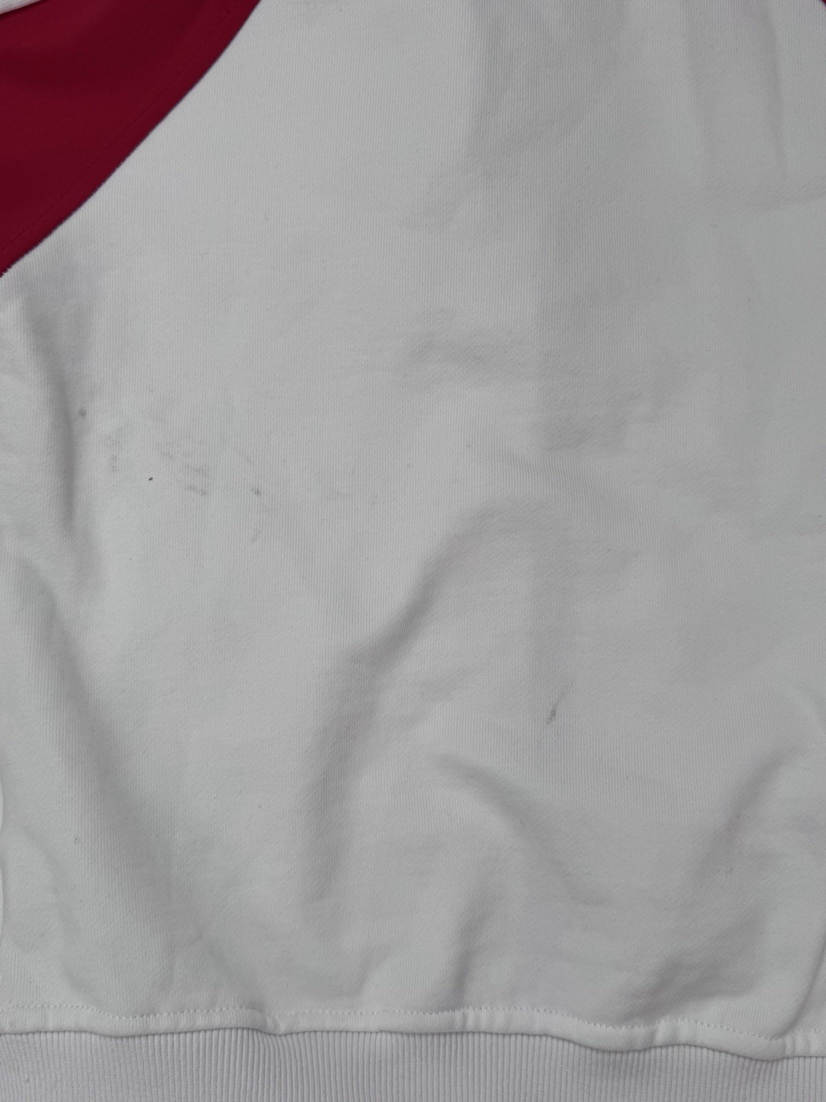 BURBERRY  Boys Full Zip Color Block Hoodie Size 8Y 130/65 White Red thumbnail 6