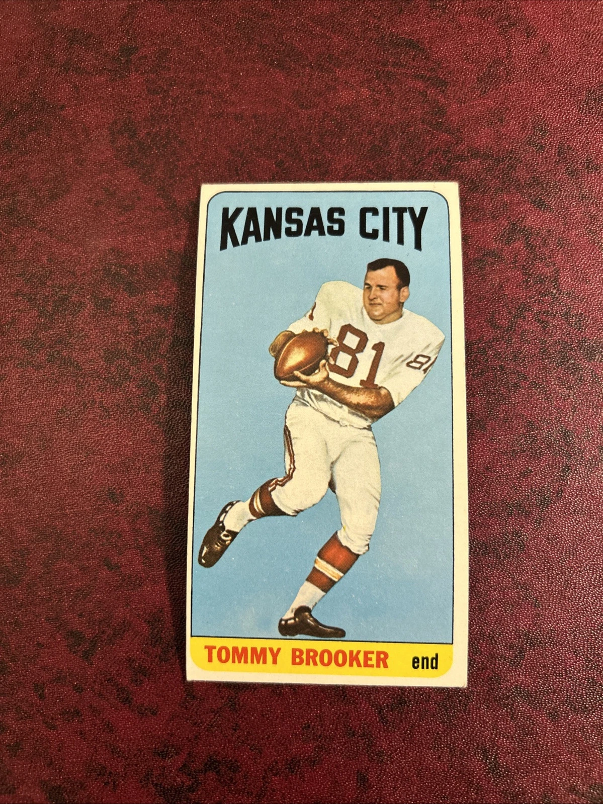 Tommy Brooker trading card