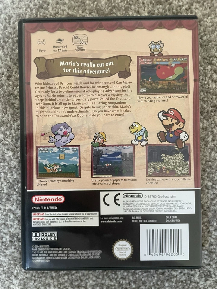 Nintendo GameCube Paper Mario: The Thousand Year old Door VGC Fast Despatch - Image 3 of 4