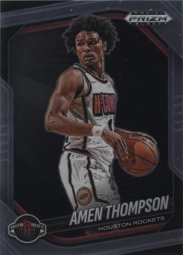 Amen Thompson Auto 2024 Prizm Black Autograph Houston Rockets | eBay