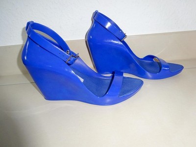 MELISSA High Heels Gr. 38 Scarfun Wedges PVC Rubber Gummi vegan Mod. Herchovitch