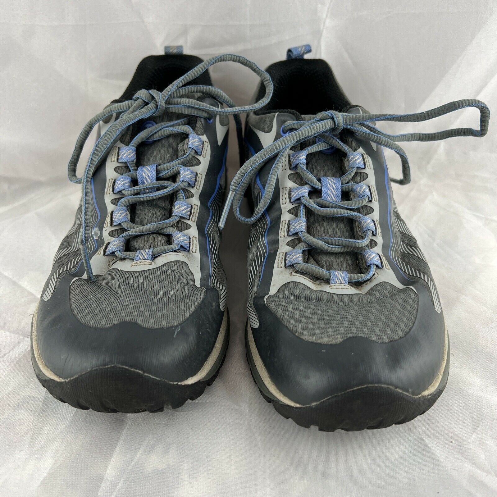 Merrell scarpe da trekking donna 8 5 grigio blu bordo sirena stivali bassi stringati J35516