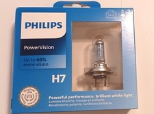 New 2 Philips Powervision H7 4200k 12v 55w Halogen Headlight Car Bulbs 2 Bulbs New 2 Philips Powervision H7 4200k 12v 55w Halogen Headlight Car Bulbs 2 Bulbs