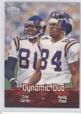 2000 Topps Combos Dynamic Duo ( ) Cris Carter Randy Moss #TC2 HOF 0b1