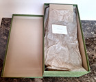 GUCCI Authentic Olive Green Empty Box With Tissue And Booklet 16” x  8” x  6” — photo 7
