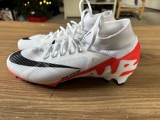 Nike UK 6 Air Zoom Mercurial Superfly 9 Academy M/G Football Boots White Crimson