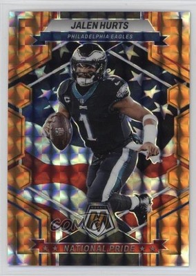 2023 Panini Mosaic National Pride Orange Mosaic Prizm /199 Jalen Hurts #252 hg6