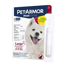 PetArmor Max Flea Tick Mosquito Treatment for Large Dogs 21–55 lbs | 6 Pack