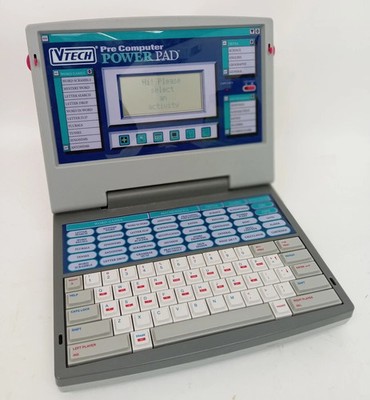 VTech Power Pad Plus Pre Computer Kinder Laptop Lernen Vintage voll funktionsfähig sehr guter Zustand