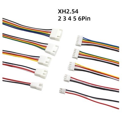 JST XH 2.54mm Stecker / Buchse 26AWG Kabel 20cm Connector 2- 6 Pin 2,54 mm