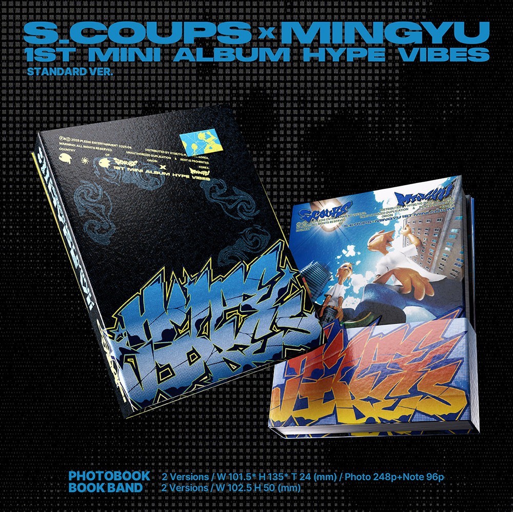 S.COUPS X MINGYU HYPE VIBES 1st Mini Album Mini CD+Photo Book+